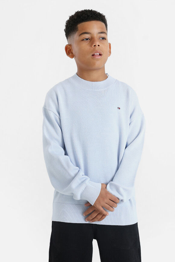 Tommy Hilfiger Kids Essential Sweatshirt | Breezy Blue | Jungen  | 12 von Tommy Hilfiger Kids