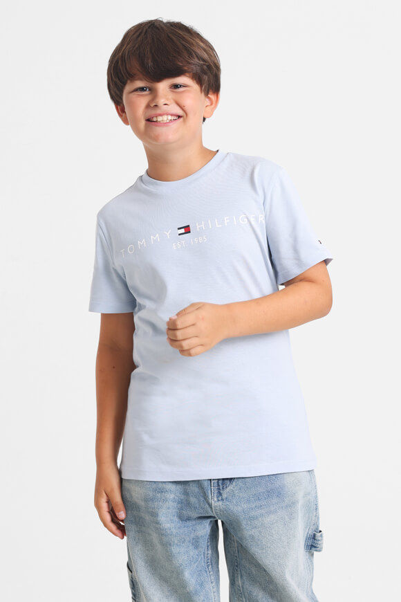 Tommy Hilfiger Kids Essential T-Shirt | Breezy Blue | Jungen  | 12 von Tommy Hilfiger Kids