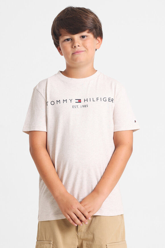 Tommy Hilfiger Kids Essential T-Shirt | Calico Heather | Jungen  | 12 von Tommy Hilfiger Kids