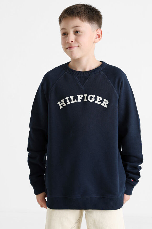 Tommy Hilfiger Kids Monotype Sweatshirt | Dark Night Navy | Jungen  | 14 von Tommy Hilfiger Kids