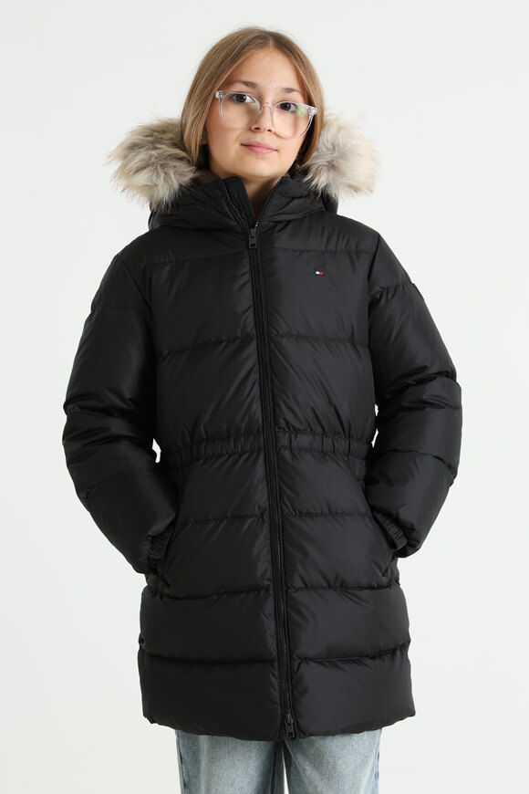 Tommy Hilfiger Kids Puffer Daunenmantel | Black | Mädchen  | 12 von Tommy Hilfiger Kids