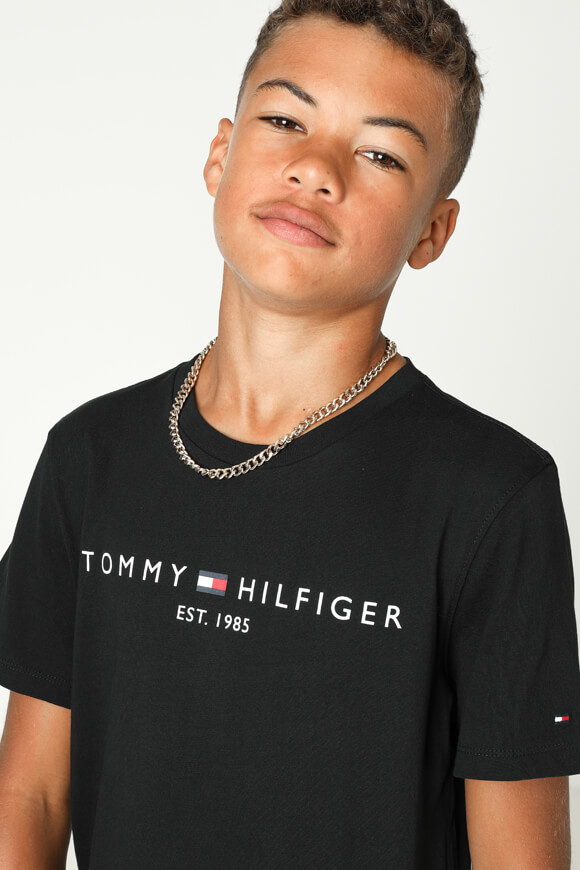 Tommy Hilfiger Kids T-Shirt | Schwarz | Jungen  | 10 von Tommy Hilfiger Kids