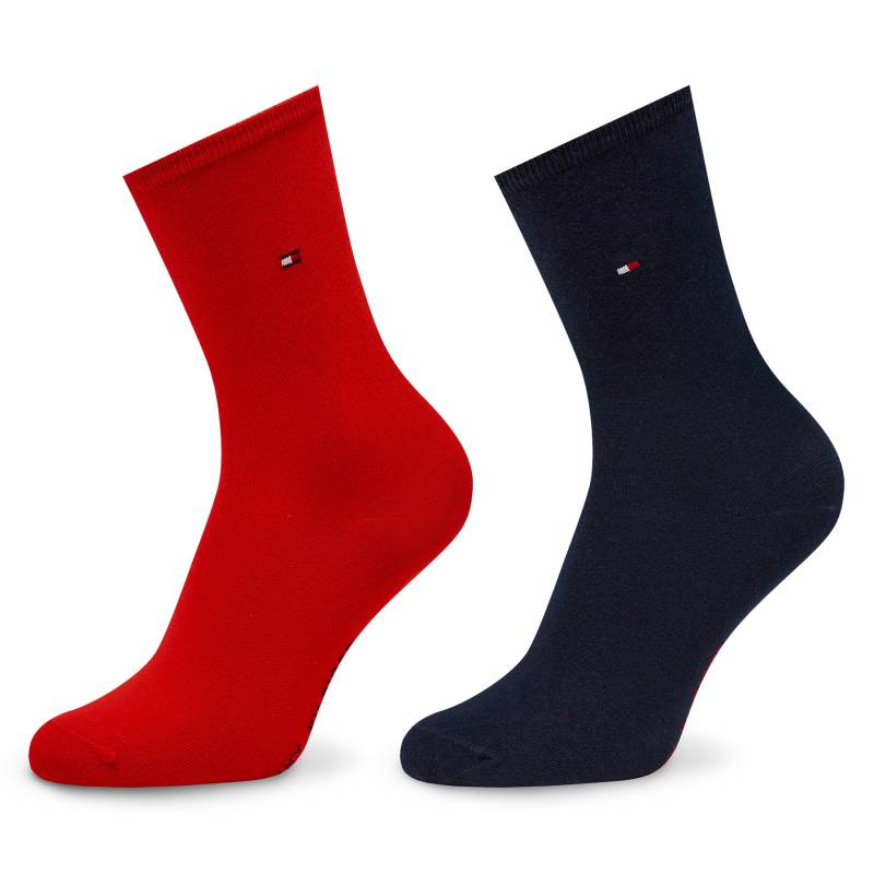 2er-Set hohe Damensocken Tommy Hilfiger 371221 Rot von Tommy Hilfiger