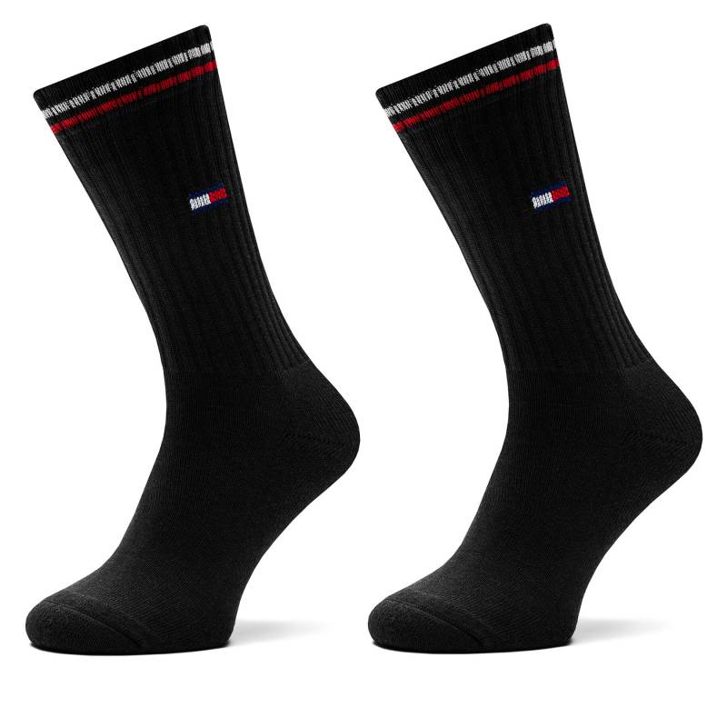 2er-Set hohe Damensocken Tommy Hilfiger 701228176 Schwarz von Tommy Hilfiger