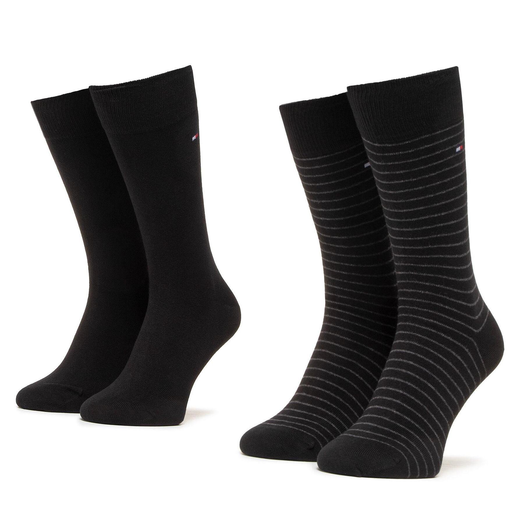 2er-Set hohe Herrensocken Tommy Hilfiger 100001496 Schwarz von Tommy Hilfiger