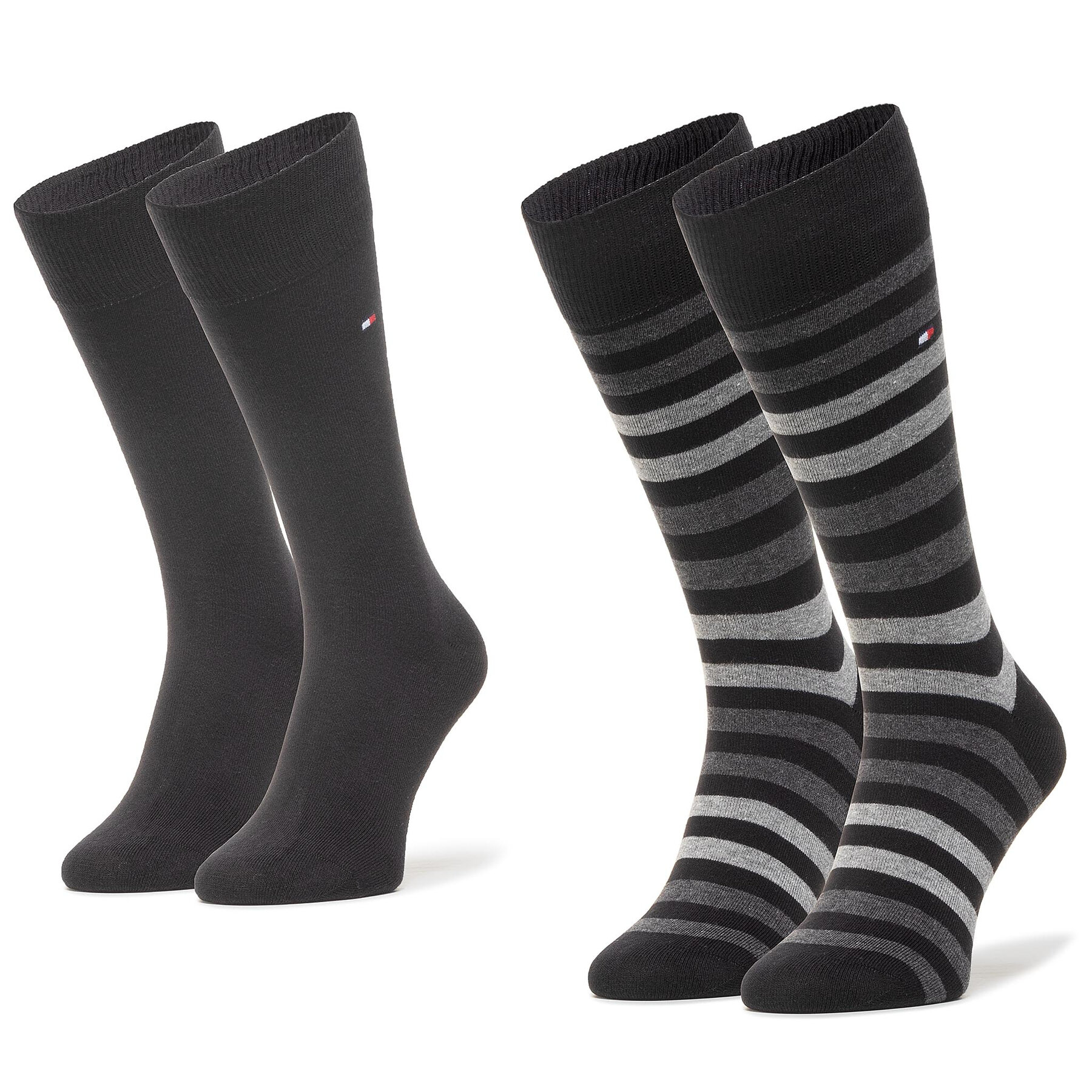 2er-Set hohe Herrensocken Tommy Hilfiger 472001001 Schwarz von Tommy Hilfiger