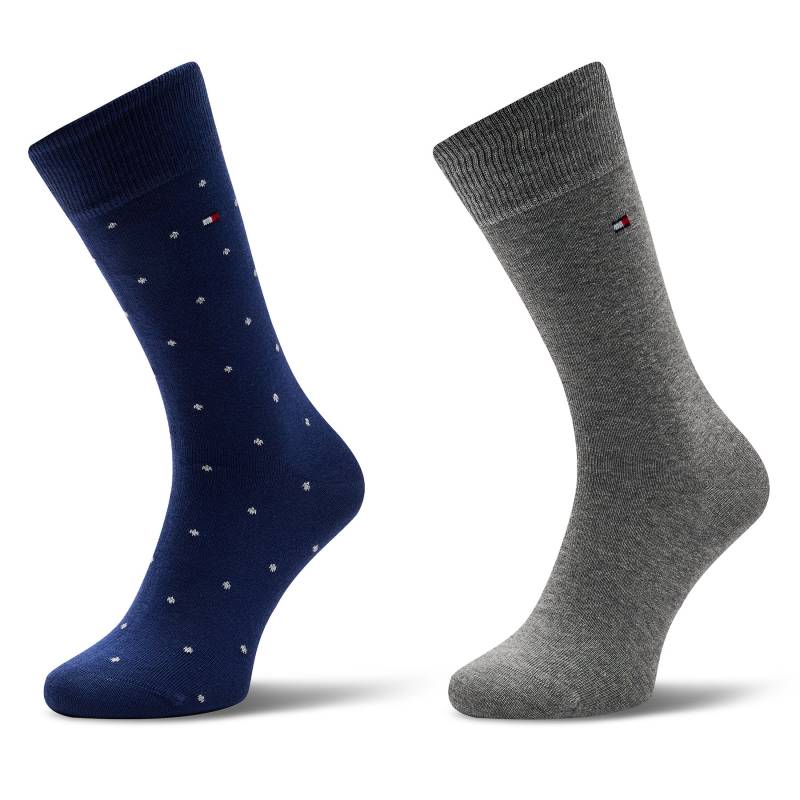 2er-Set hohe Herrensocken Tommy Hilfiger 701230780 Dunkelblau von Tommy Hilfiger