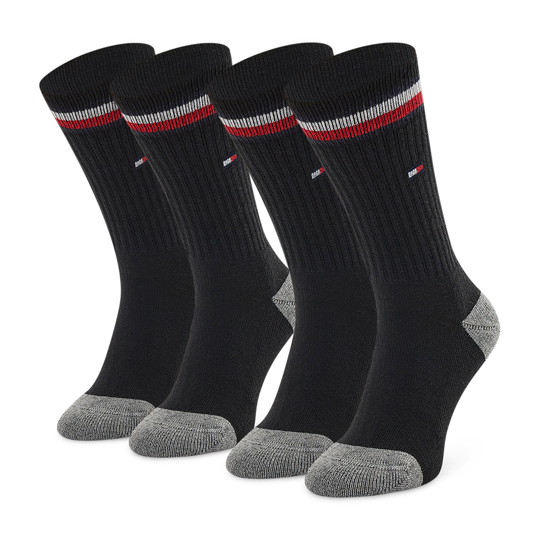 2er-Set hohe Kindersocken Tommy Hilfiger 100001500 Schwarz von Tommy Hilfiger