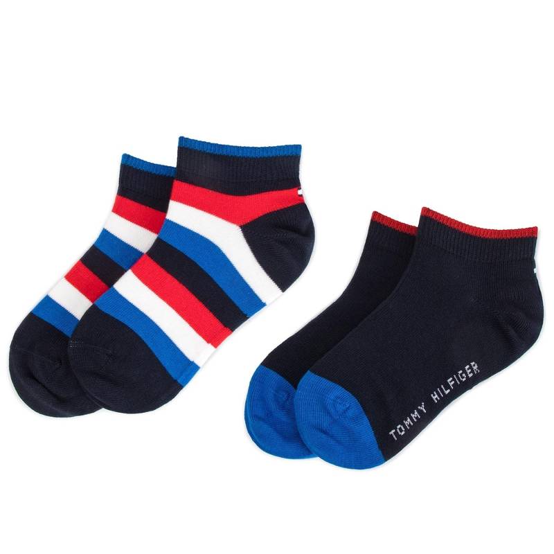 2er-Set hohe Kindersocken Tommy Hilfiger 354010001 Dunkelblau von Tommy Hilfiger