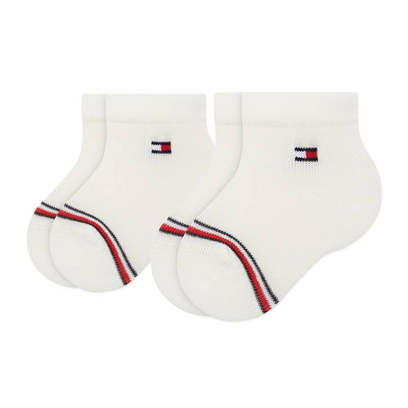 2er-Set hohe Kindersocken Tommy Hilfiger 701220516 Weiß von Tommy Hilfiger