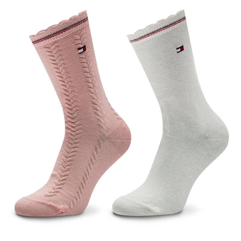 2er-Set hohe Kindersocken Tommy Hilfiger 701229871 Rosa von Tommy Hilfiger