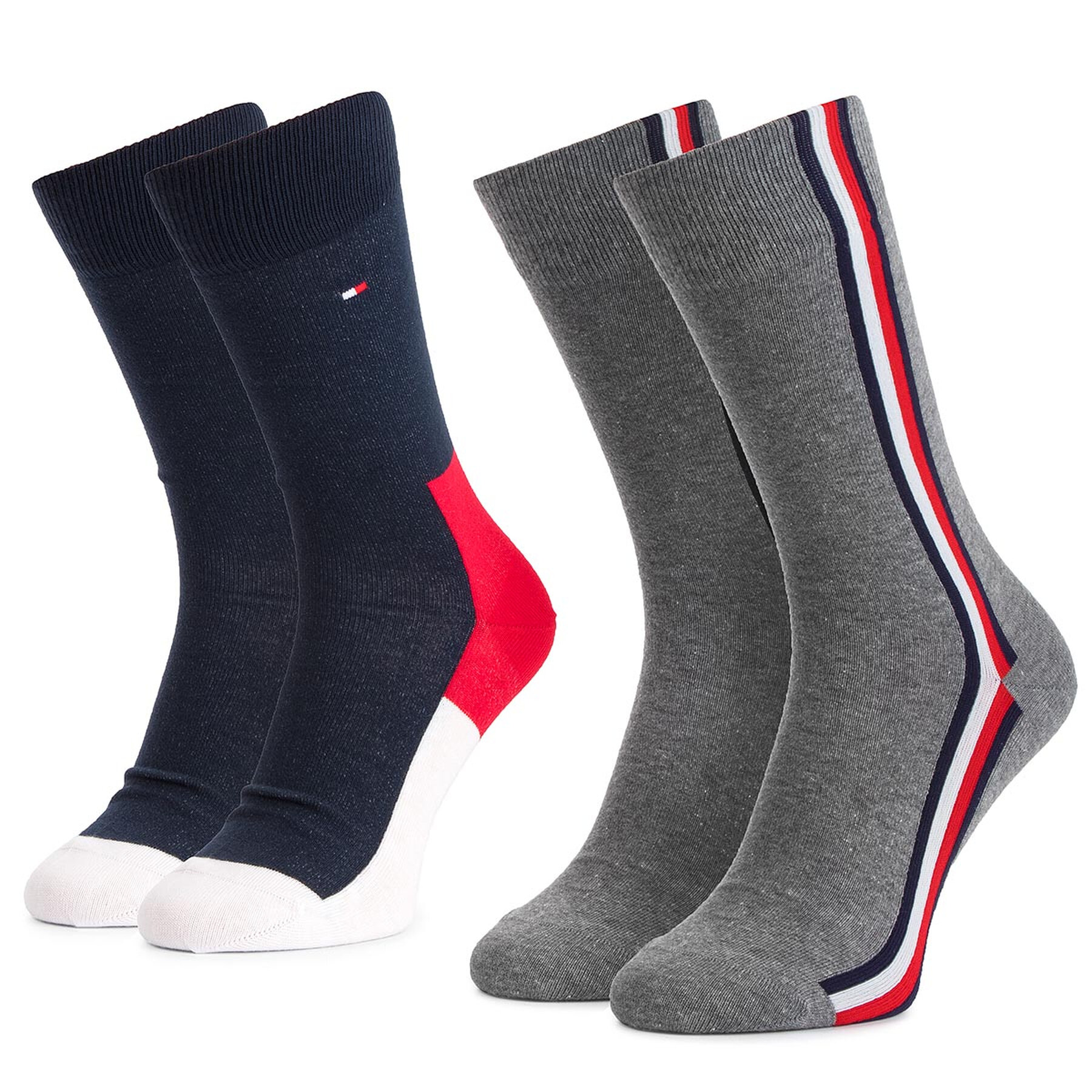 2er-Set hohe Unisex-Socken Tommy Hilfiger 471010001 Dunkelblau von Tommy Hilfiger