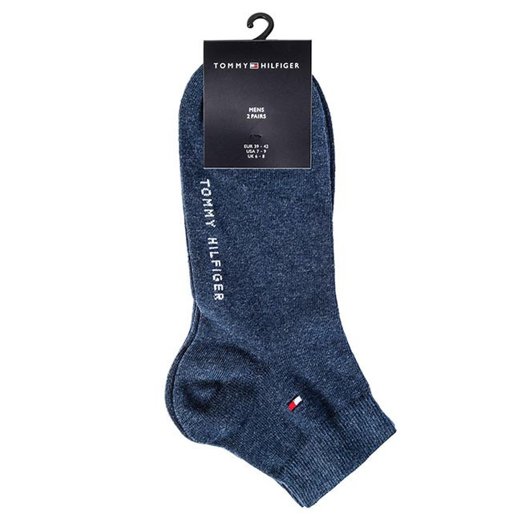 2er-Set niedrige Herrensocken Tommy Hilfiger 342025001 r.39/42 Blau von Tommy Hilfiger