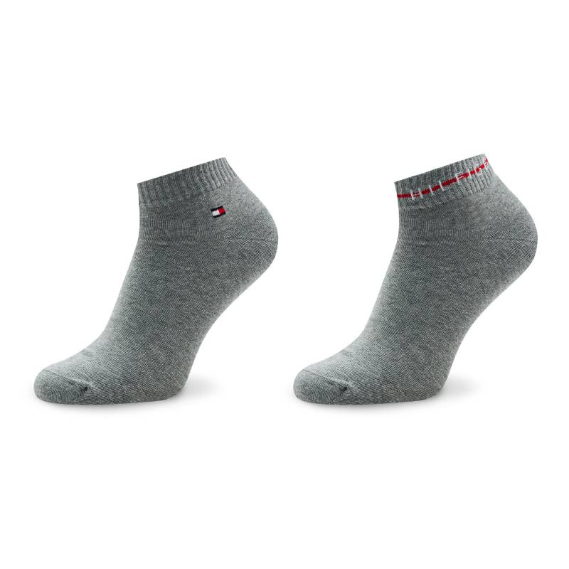 2er-Set niedrige Herrensocken Tommy Hilfiger 701222187 Grau von Tommy Hilfiger