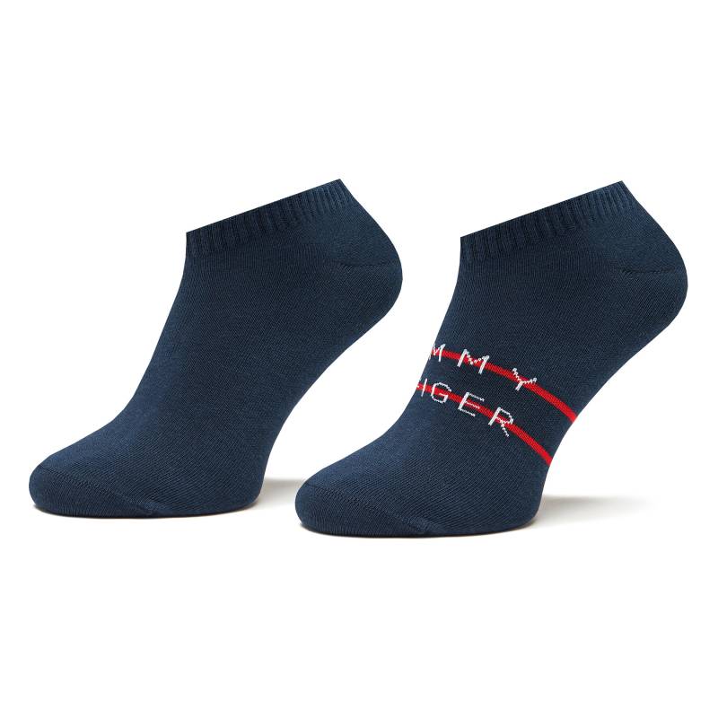 2er-Set niedrige Herrensocken Tommy Hilfiger 701222188 Dunkelblau von Tommy Hilfiger