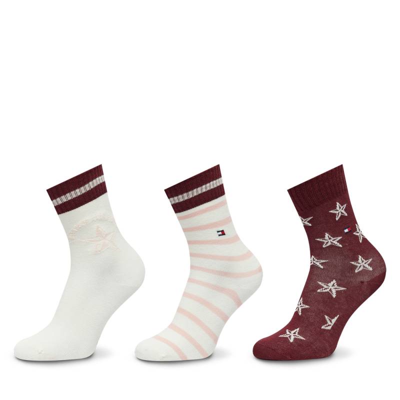 3er-Set hohe Damensocken Tommy Hilfiger 701229875 Rosa von Tommy Hilfiger