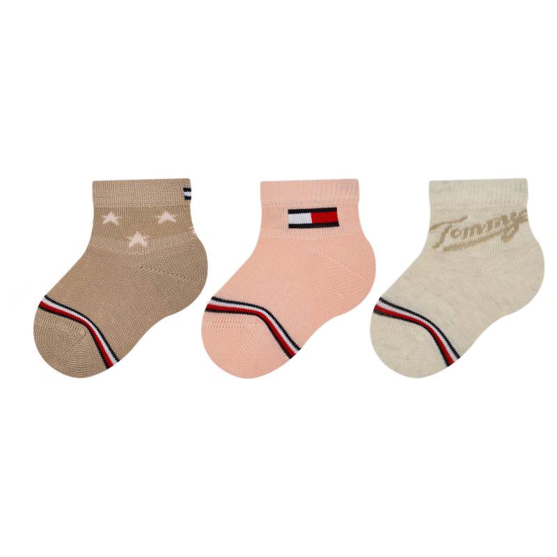 3er-Set hohe Kindersocken Tommy Hilfiger 701224997 Beige von Tommy Hilfiger