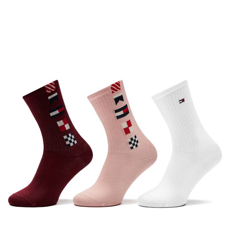 3er-Set hohe Kindersocken Tommy Hilfiger 701229870 Rosa von Tommy Hilfiger