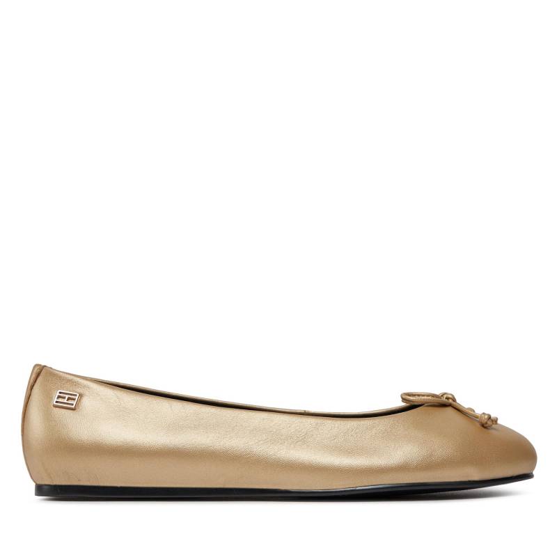 Ballerinas Tommy Hilfiger Essential Golden Ballerina FW0FW07865 Goldfarben von Tommy Hilfiger