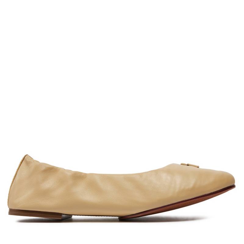 Ballerinas Tommy Hilfiger Th Elevated Elastic Ballerina FW0FW07882 Beige von Tommy Hilfiger