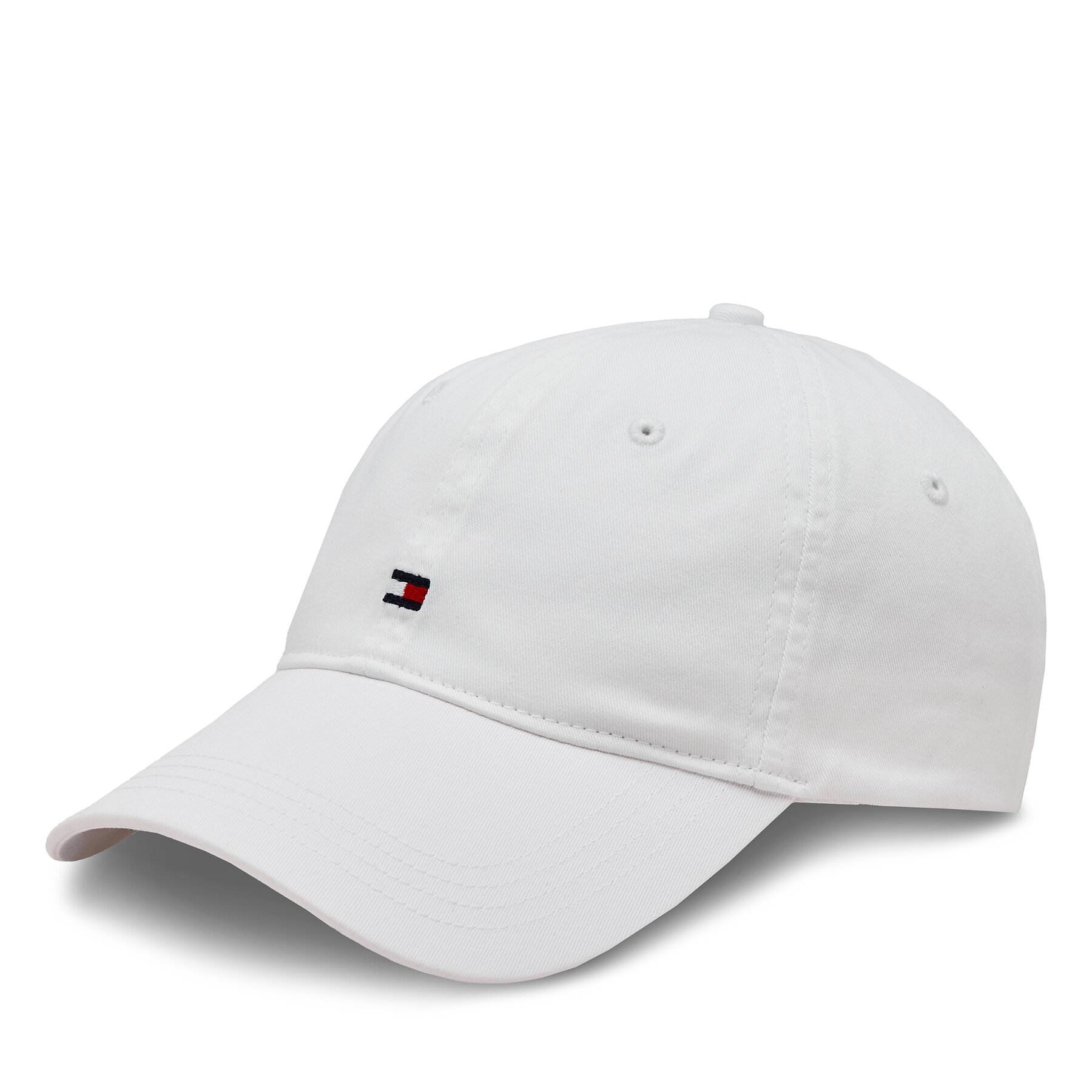 Cap Tommy Hilfiger Essential Flag Soft Cap AW0AW16050 Weiß von Tommy Hilfiger