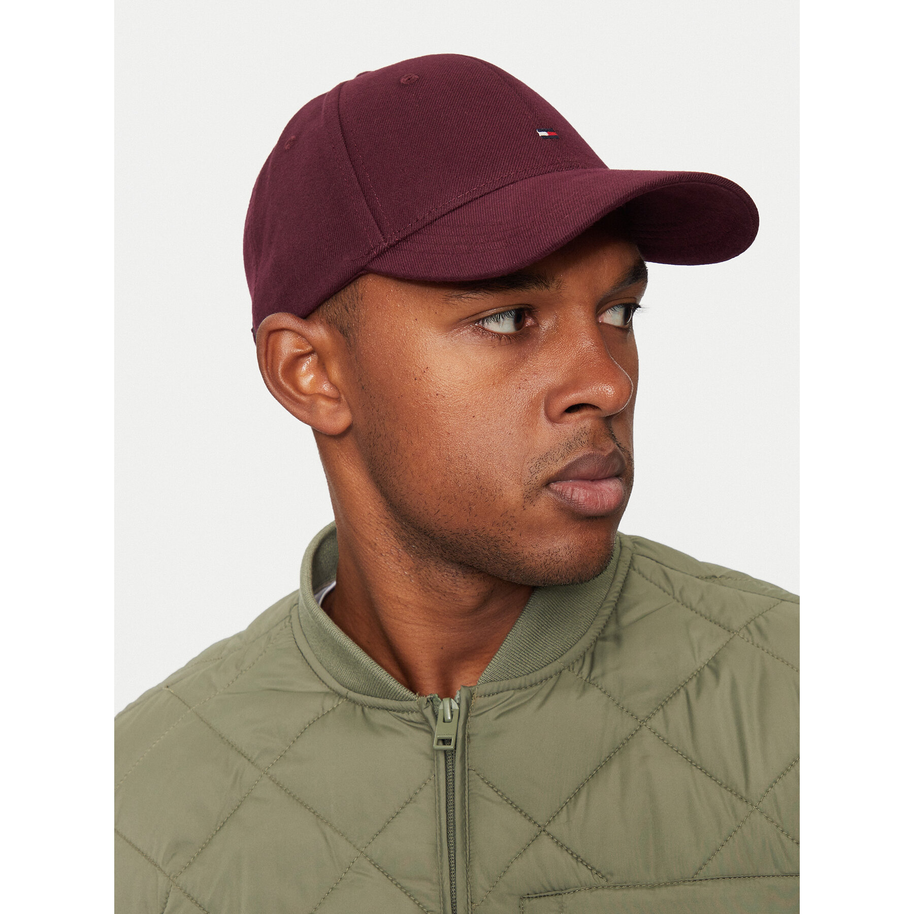 Cap Tommy Hilfiger Flag AM0AM13008 Dunkelrot von Tommy Hilfiger