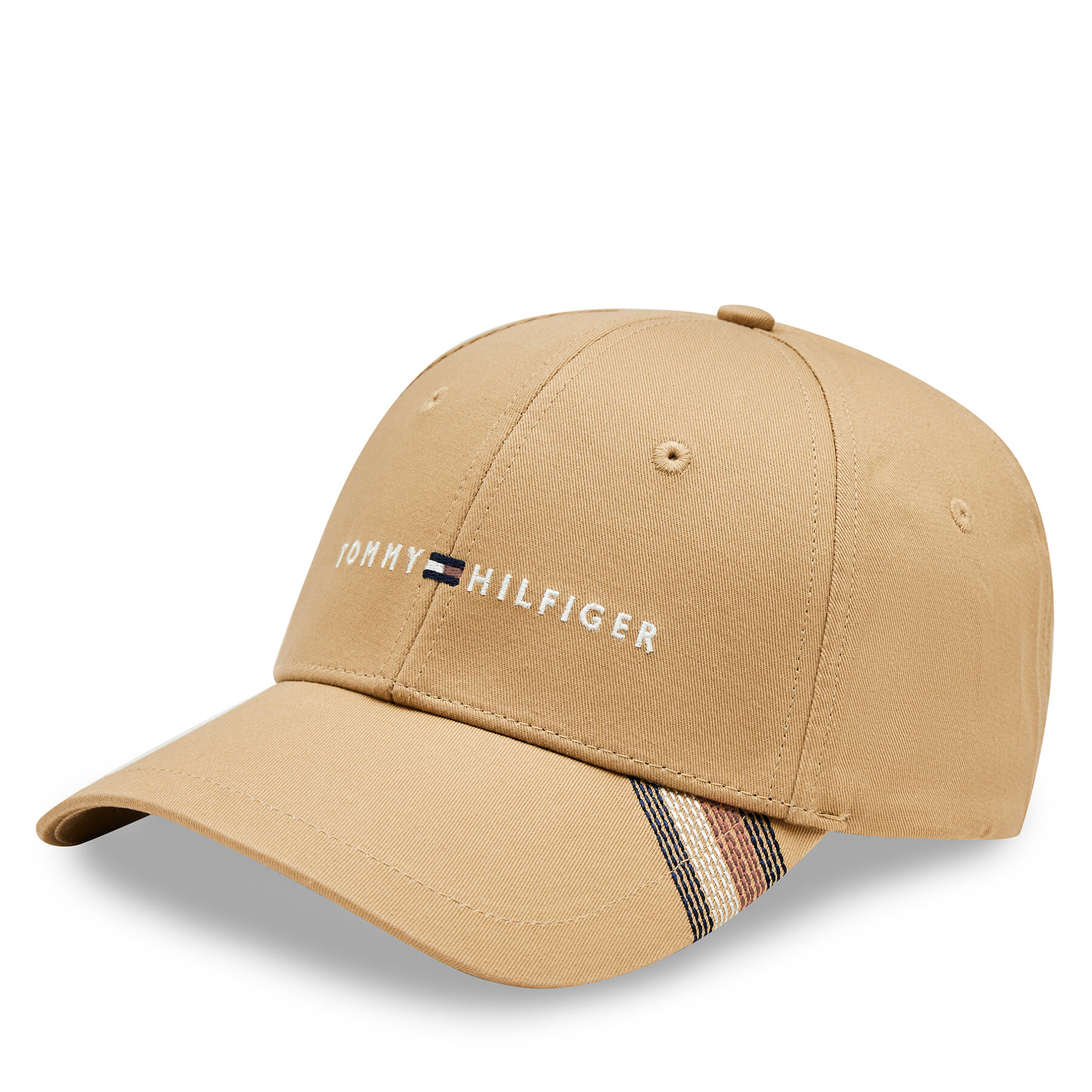 Cap Tommy Hilfiger Foundation Cotton 6 Panel Cap AM0AM12532 Braun von Tommy Hilfiger