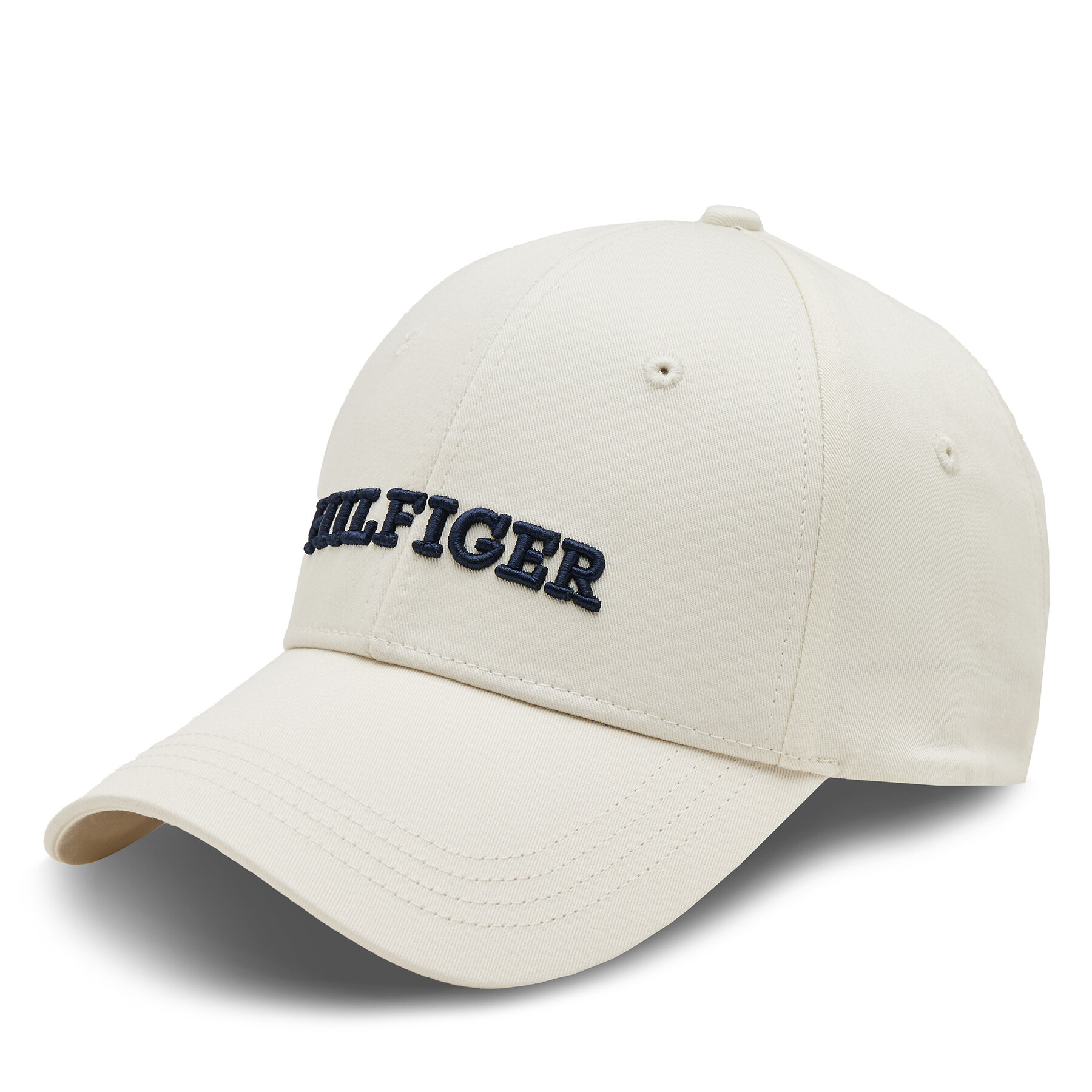 Cap Tommy Hilfiger Hilfiger Prep Cap AW0AW16040 Écru von Tommy Hilfiger