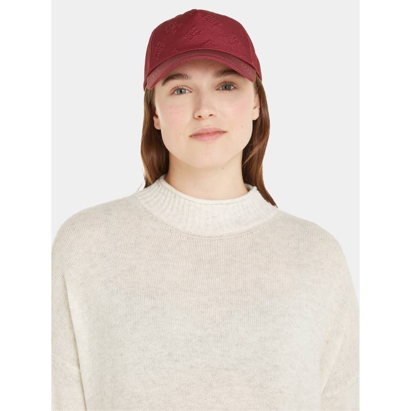 Cap Tommy Hilfiger Monogram Debossed Cap AW0AW15328 Rot von Tommy Hilfiger