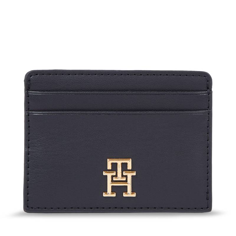 Damen Geldbörse Tommy Hilfiger Iconic Tommy Cc Holder AW0AW15897 Dunkelblau von Tommy Hilfiger