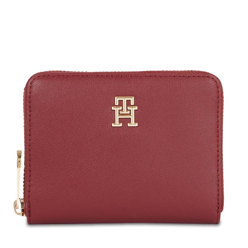 Damen Geldbörse Tommy Hilfiger Poppy Plus Med Za AW0AW15259 Rot von Tommy Hilfiger