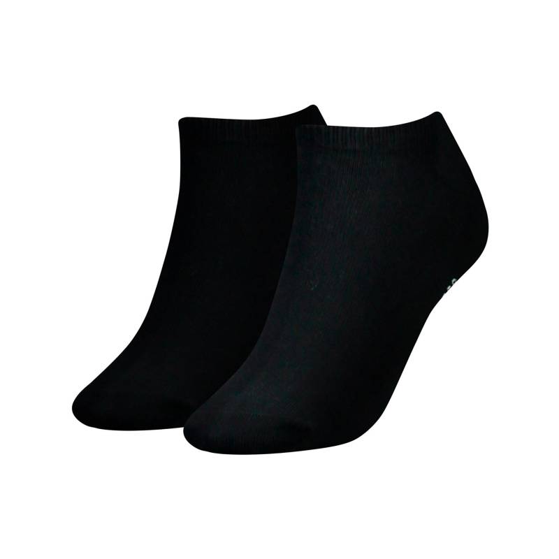 Duopack, Sneaker Socken Damen Schwarz 39-42 von TOMMY HILFIGER