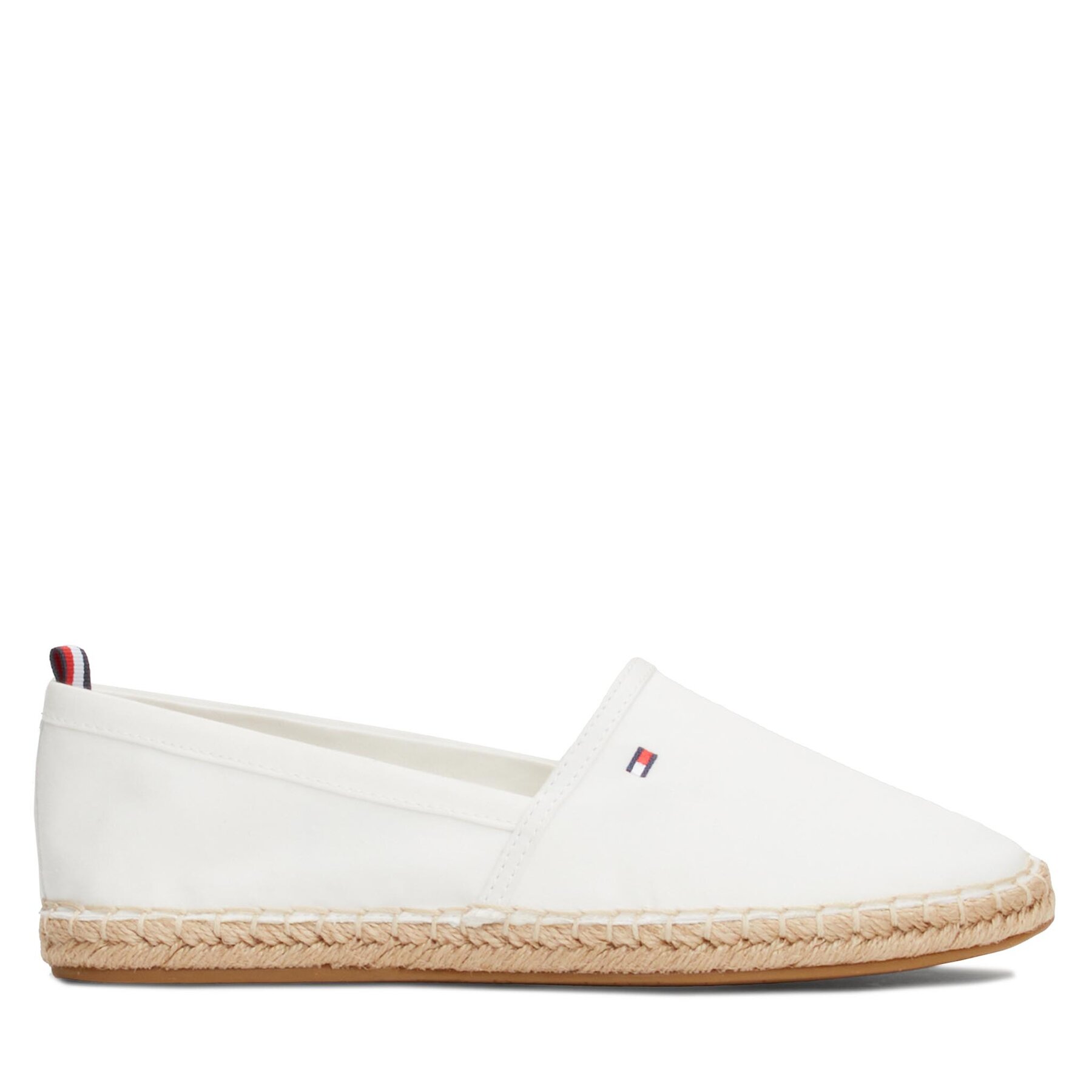 Espadrilles Tommy Hilfiger Basic Tommy Flat Espadrille FW0FW06497 Écru von Tommy Hilfiger