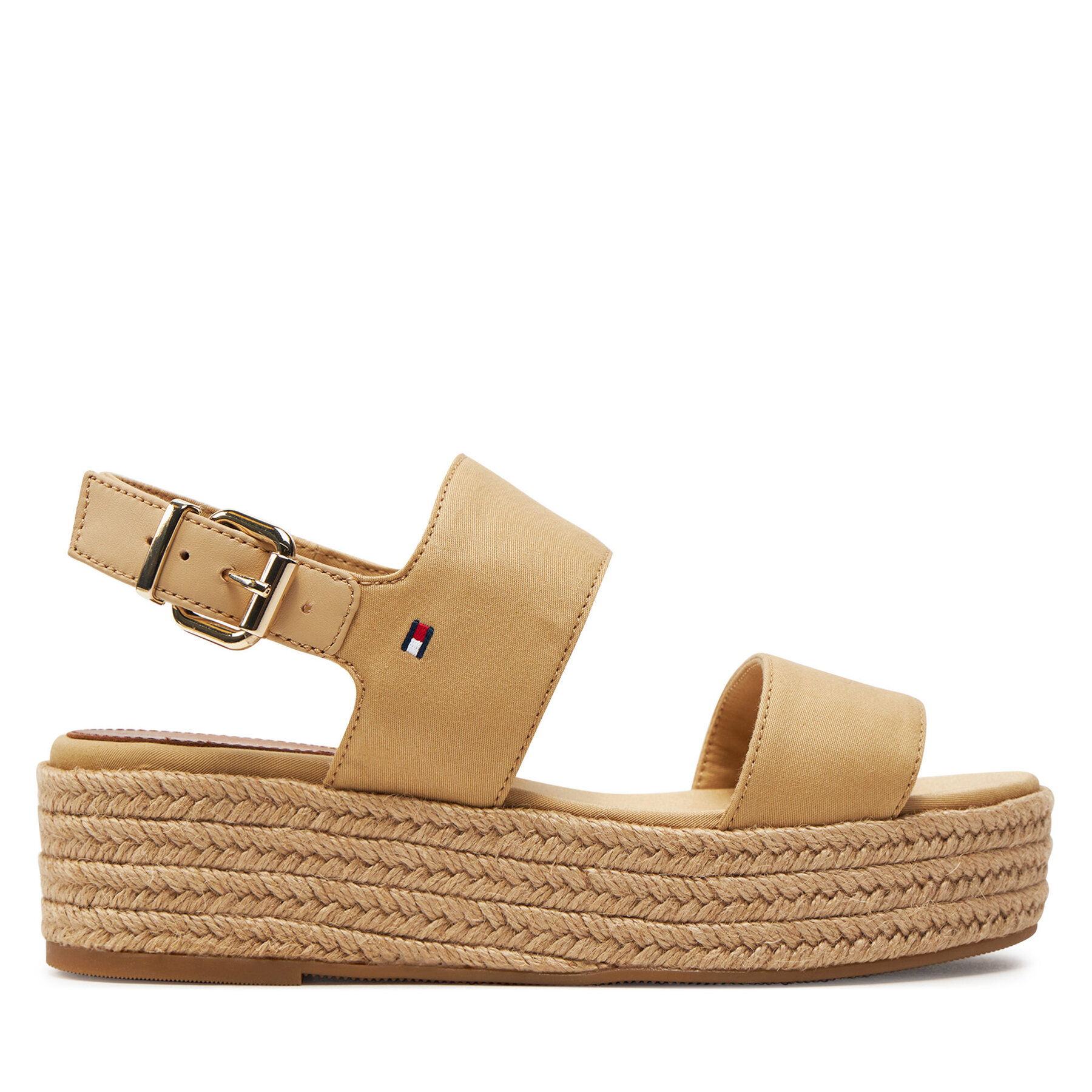 Espadrilles Tommy Hilfiger Mid Wedge Sandal FW0FW07885 Beige von Tommy Hilfiger