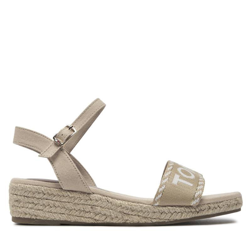 Espadrilles Tommy Hilfiger Rope Wedge Sandal T3A7-33287-0890 S Beige von Tommy Hilfiger