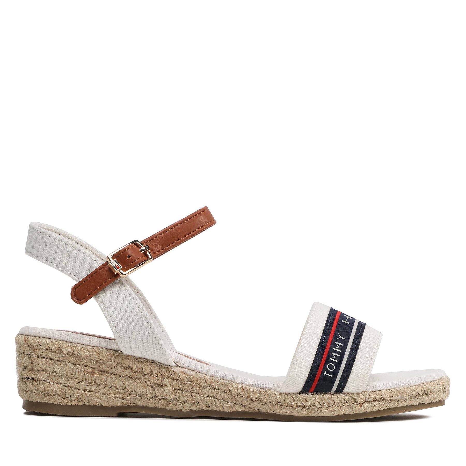 Espadrilles Tommy Hilfiger Rope Wedge T3A7-32777-0048X100 M Weiß von Tommy Hilfiger