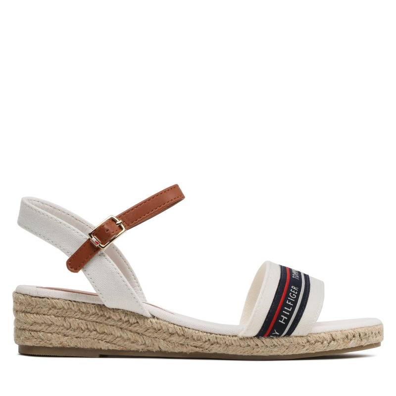 Espadrilles Tommy Hilfiger Rope Wedge T3A7-32777-0048X100 S Weiß von Tommy Hilfiger