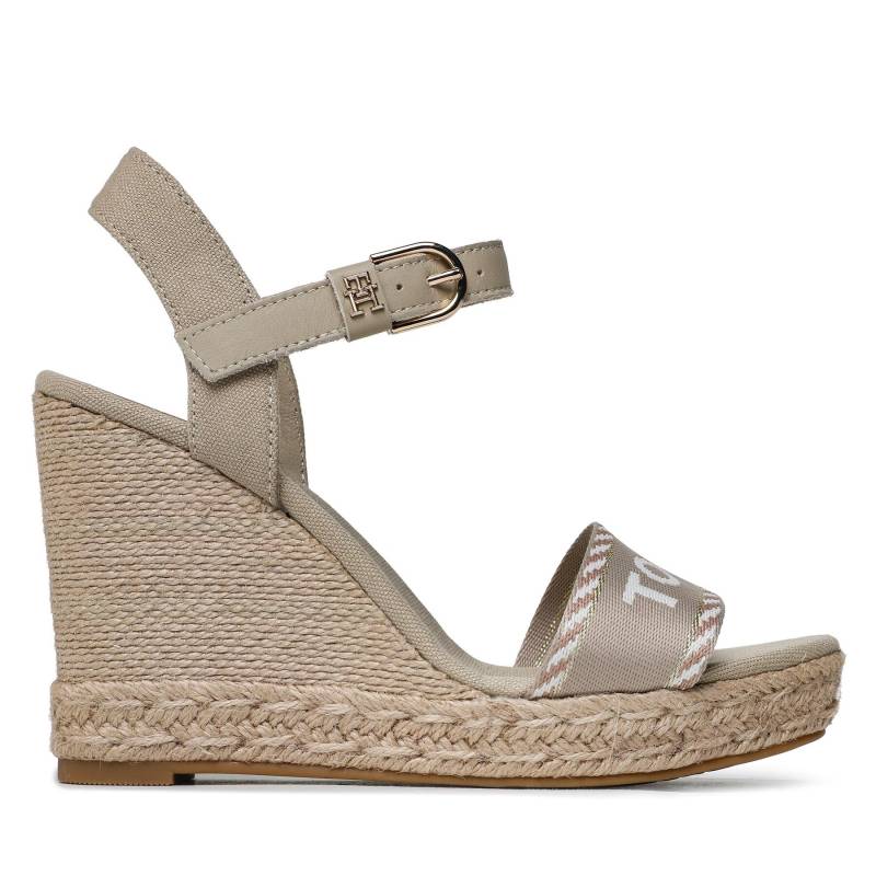 Espadrilles Tommy Hilfiger Seasonal Webbing Wedge FW0FW07088 Beige von Tommy Hilfiger