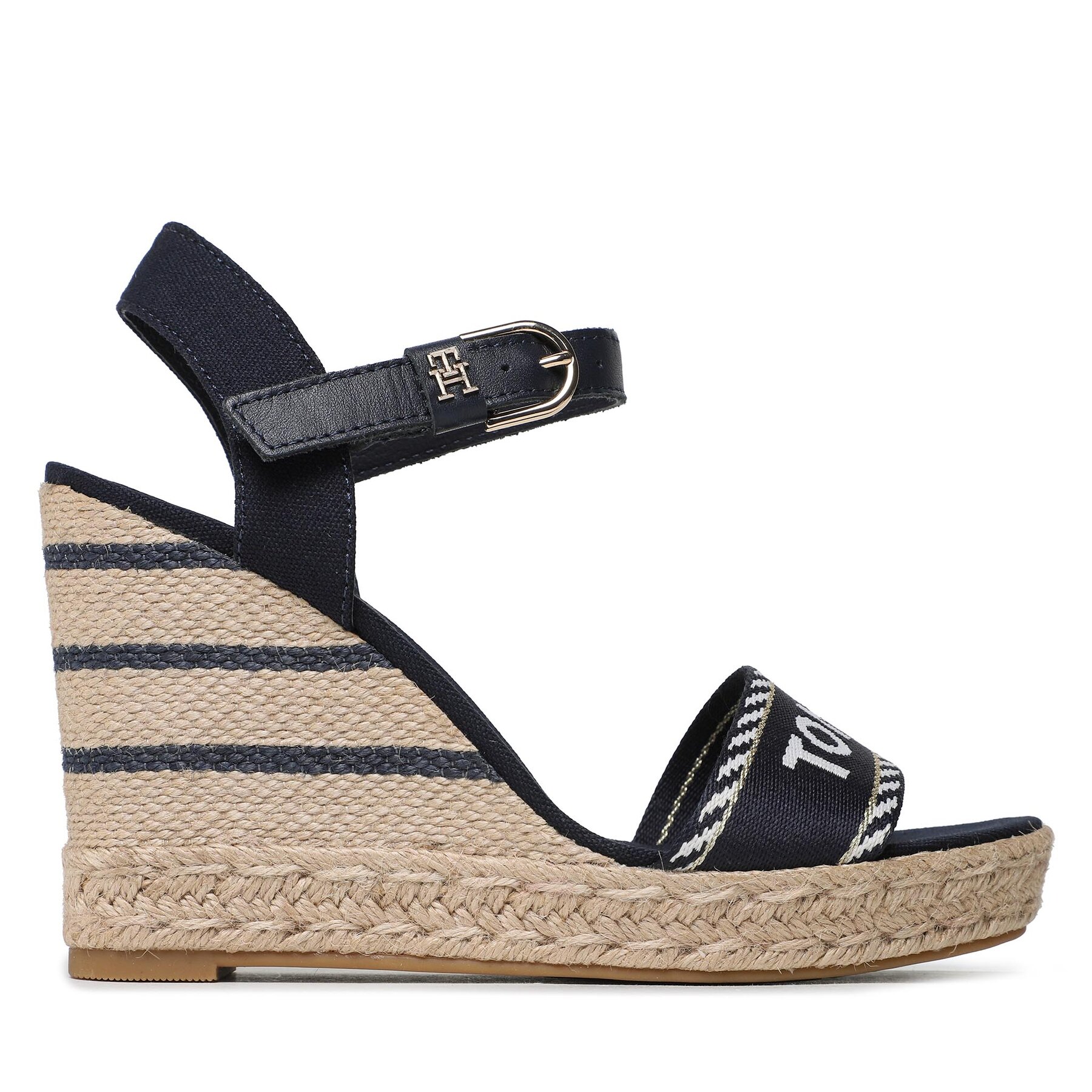 Espadrilles Tommy Hilfiger Seasonal Webbing Wedge FW0FW07088 Dunkelblau von Tommy Hilfiger