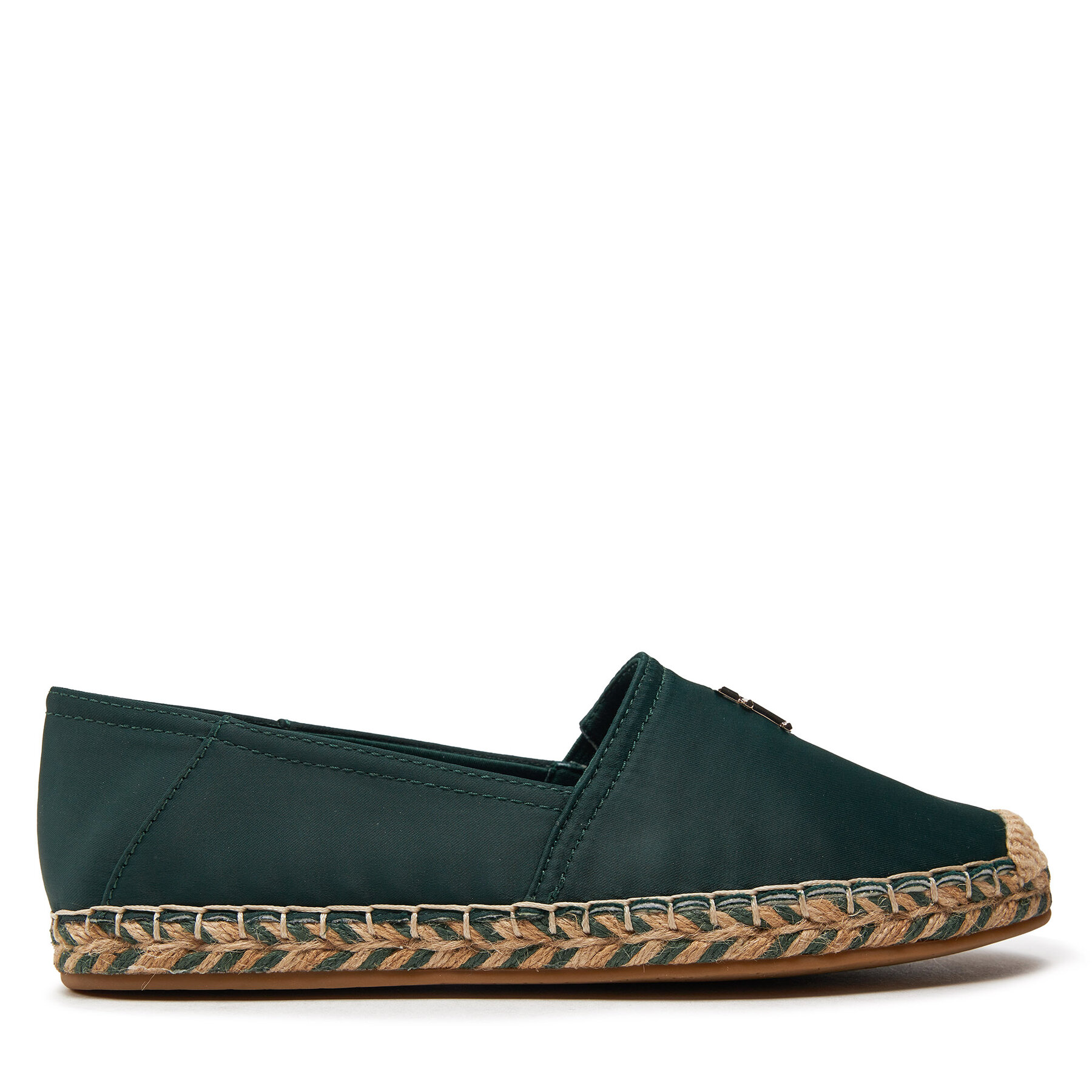 Espadrilles Tommy Hilfiger Th Satin Flat Espadrille FW0FW07881 Grün von Tommy Hilfiger