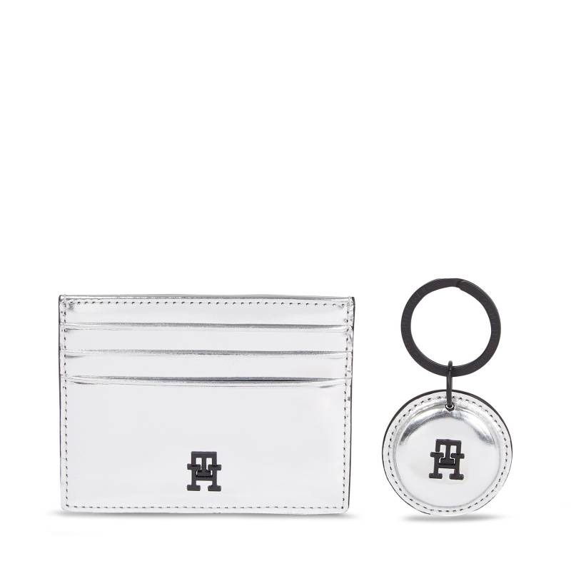 Kartenetui und Schlüsselanhänger Set Tommy Hilfiger Imd Cc Holder And Key Fob AM0AM11633PE6 Grau von Tommy Hilfiger