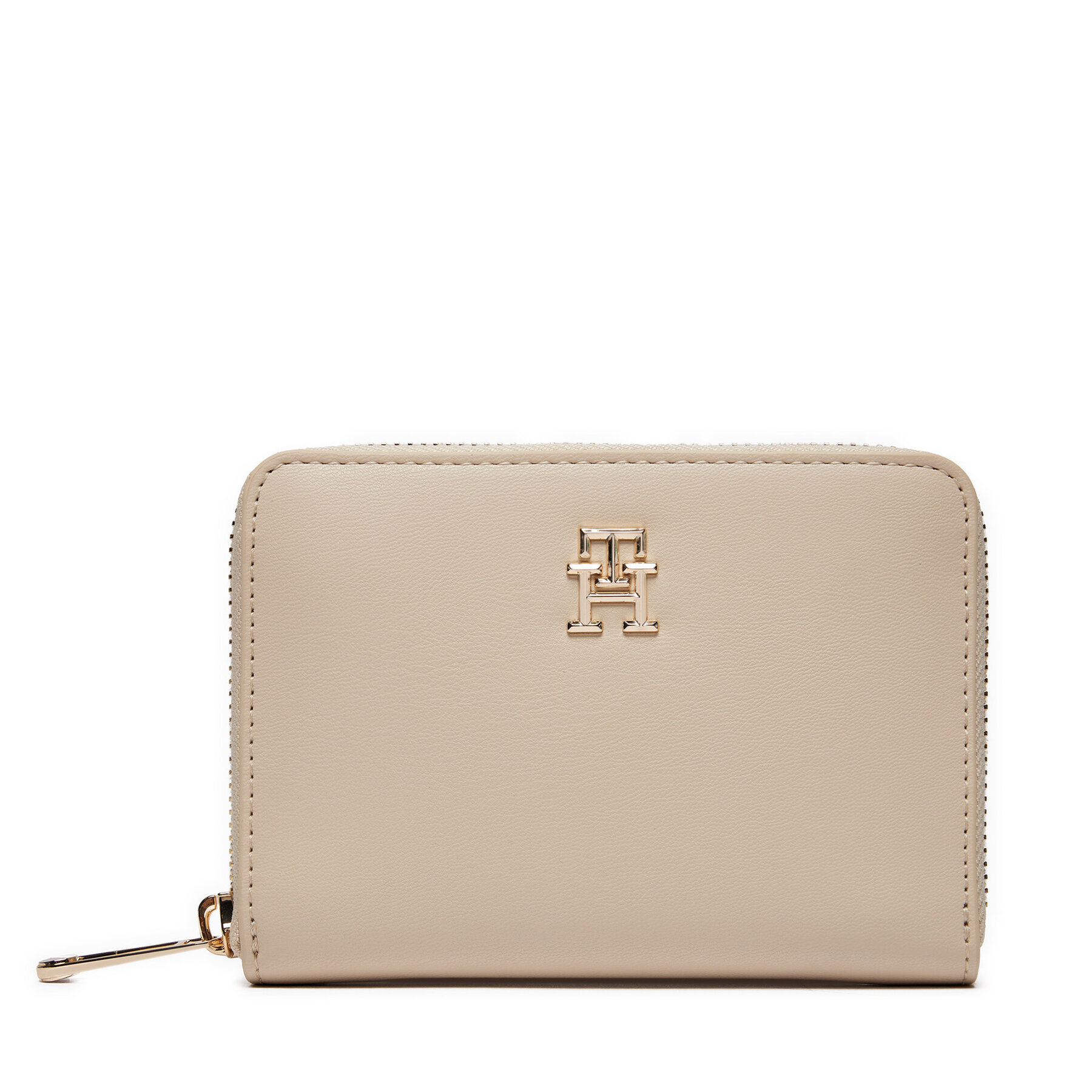 Große Damen Geldbörse Tommy Hilfiger Chic Med Za AW0AW16330 Beige von Tommy Hilfiger