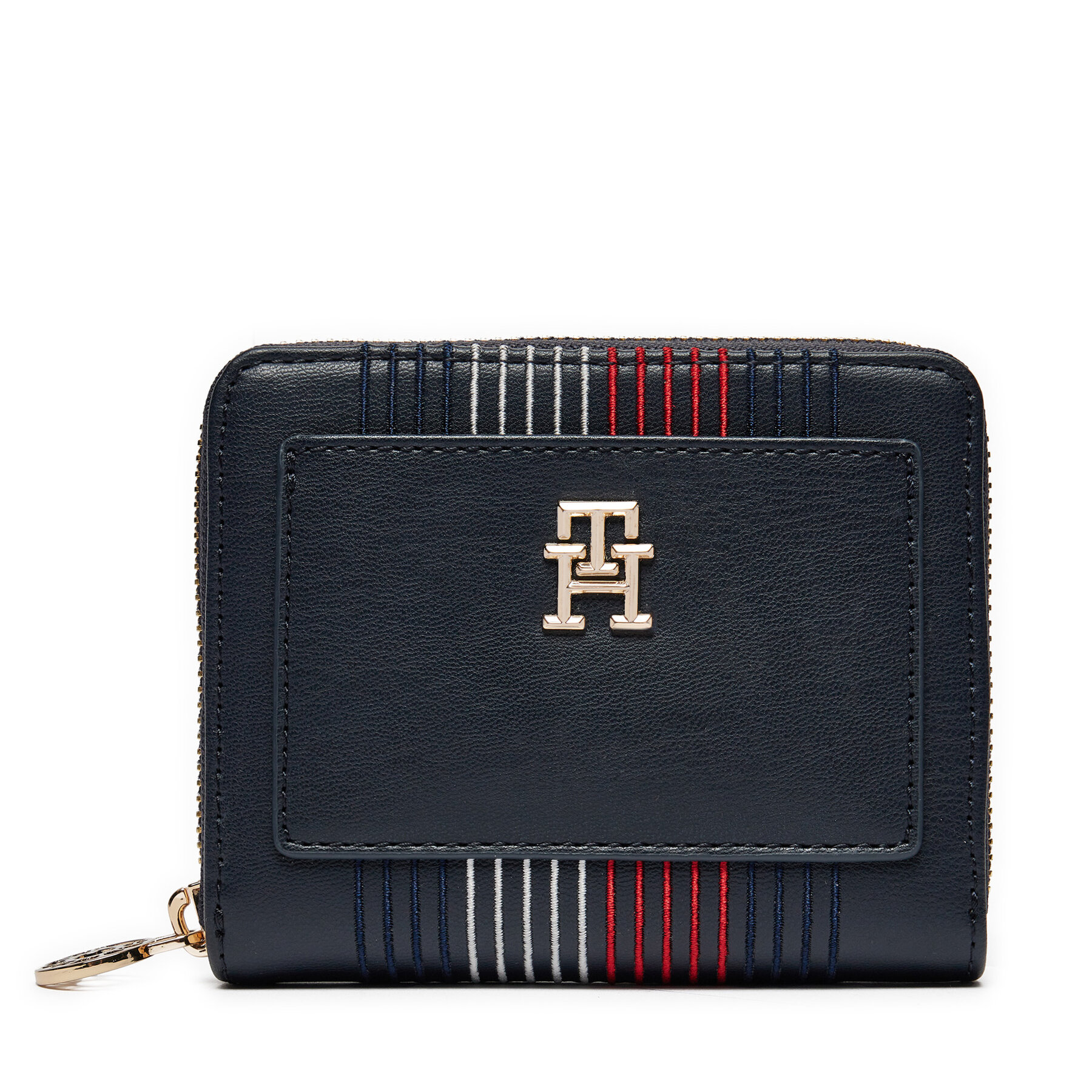 Große Damen Geldbörse Tommy Hilfiger Distinct Med Za Corp AW0AW16737 Dunkelblau von Tommy Hilfiger