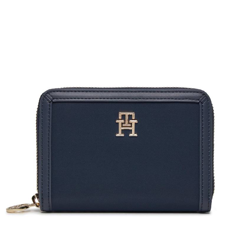 Große Damen Geldbörse Tommy Hilfiger Th Essential S Med Za AW0AW15754 Dunkelblau von Tommy Hilfiger