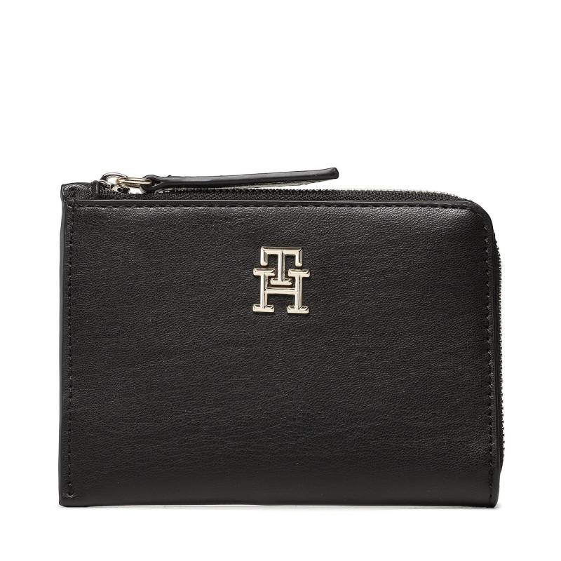 Große Damen Geldbörse Tommy Hilfiger Th Feminne Med Slim Wallet AW0AW14889 Schwarz von Tommy Hilfiger