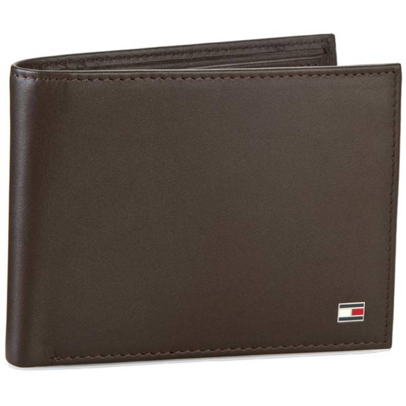 Große Herren Geldbörse Tommy Hilfiger Eton Cc Flap And Coin Pocket AM0AM00652/83362 Braun von Tommy Hilfiger