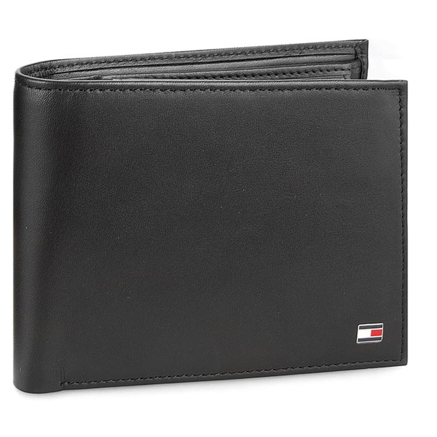 Große Herren Geldbörse Tommy Hilfiger Eton Cc Flap And Coin Pocket AM0AM00652 Schwarz von Tommy Hilfiger