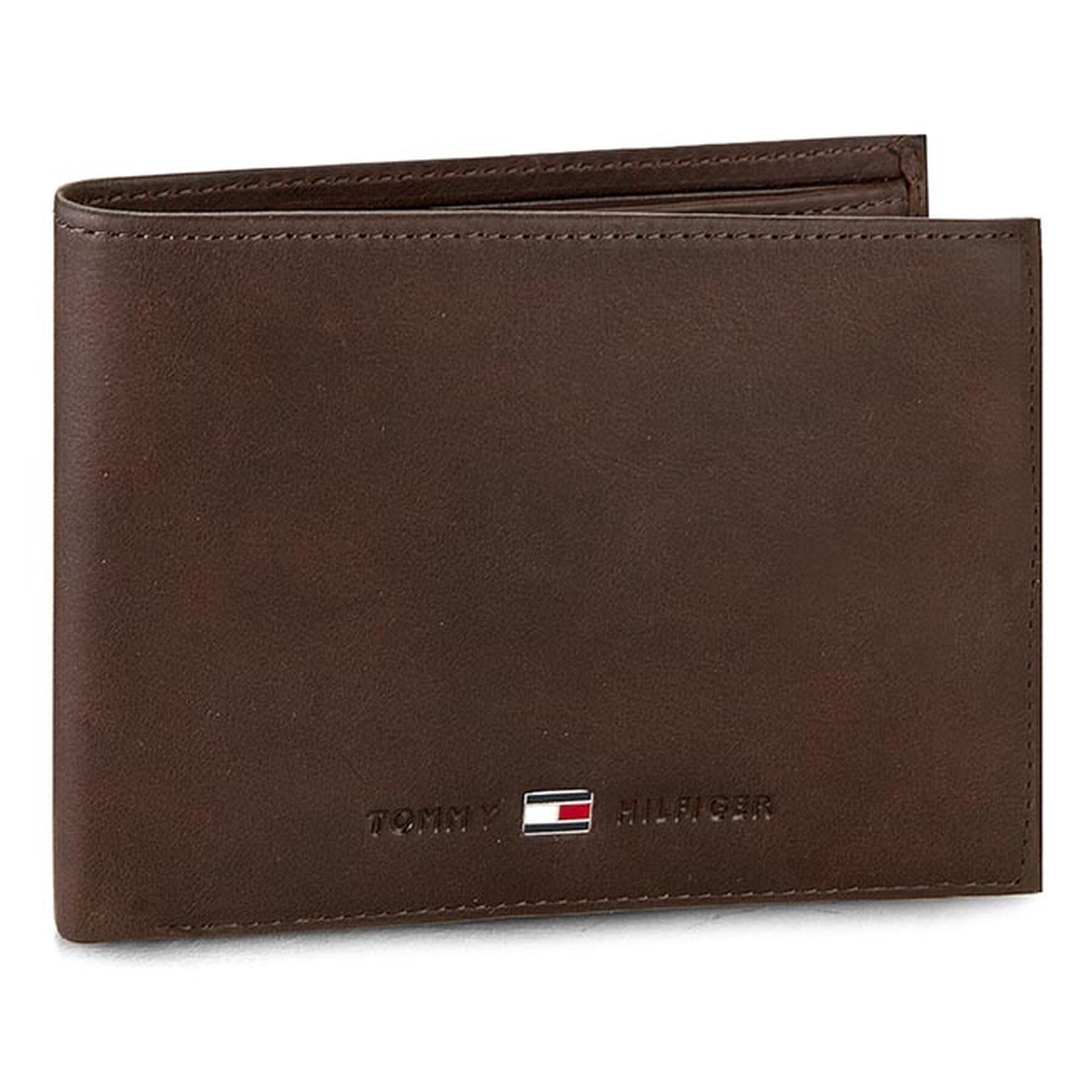 Große Herren Geldbörse Tommy Hilfiger Johnson Cc And Coin Pocket AM0AM00659 Braun von Tommy Hilfiger