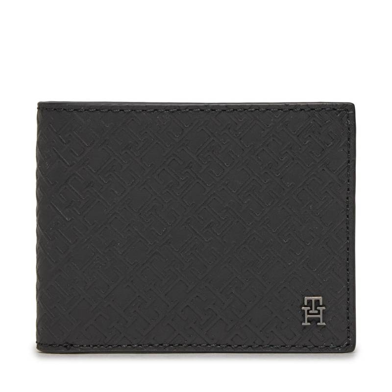 Große Herren Geldbörse Tommy Hilfiger Th Monogram Mini Cc Wallet AM0AM11849 Schwarz von Tommy Hilfiger