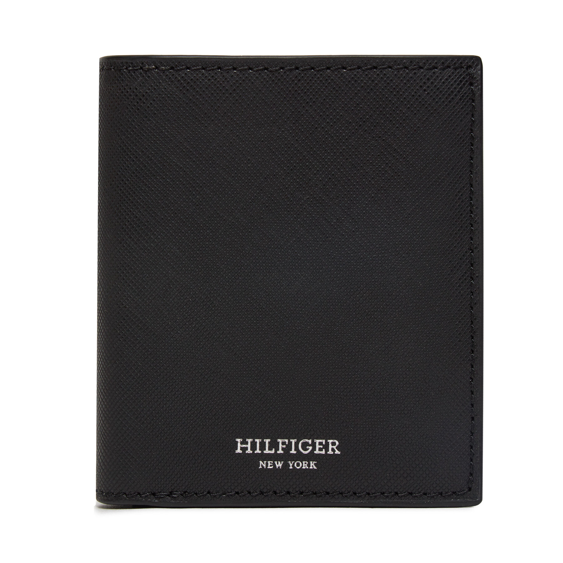 Große Herren Geldbörse Tommy Hilfiger Th Saffiano Trifold AM0AM12197 Schwarz von Tommy Hilfiger